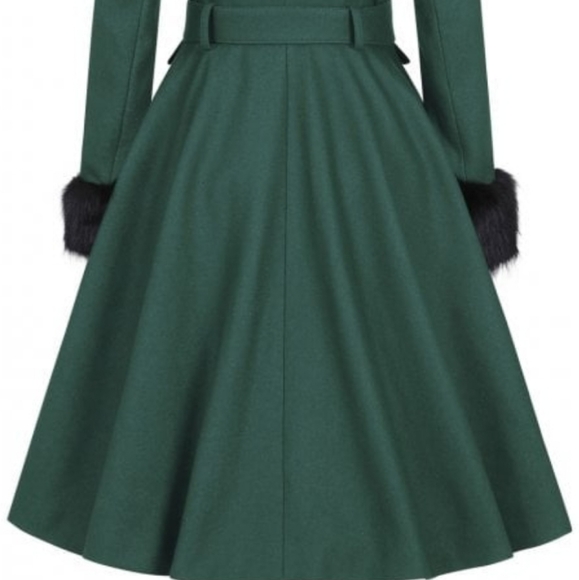 BNWT Collectif Cora faux fur swing coat sz UK 18💘 - Picture 5 of 8